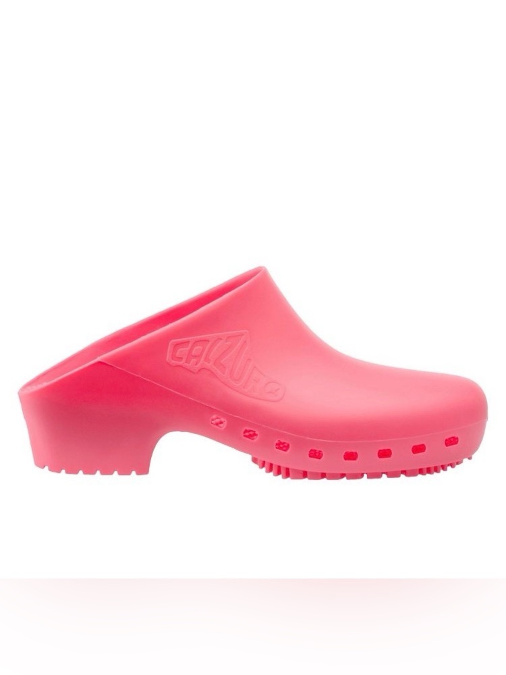 CALZUNO CLASSIC CLOG COMFORT NURSE MEDICAL MULE RUBBER
HOT PINK HEEL SZ 36-37